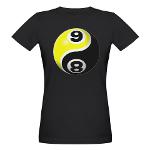 8 Ball 9 Ball Yin Yang Organic Women's T-Shirt (da