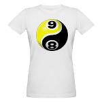 8 Ball 9 Ball Yin Yang Organic Women's T-Shirt