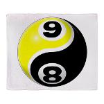 8 Ball 9 Ball Yin Yang Stadium Blanket