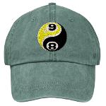 8 Ball 9 Ball Yin Yang Stonewashed Cap