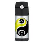 8 Ball 9 Ball Yin Yang Thermos Bottle (12oz)