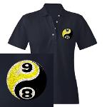 8 Ball 9 Ball Yin Yang Women's Polo