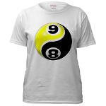8 Ball 9 Ball Yin Yang Women's T-Shirt