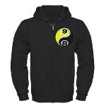 8 Ball 9 Ball Yin Yang Zip Hoodie (dark)