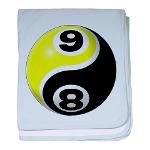 8 Ball 9 Ball Yin Yang baby blanket