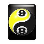 8 Ball 9 Ball Yin Yang iPad Case