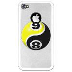 8 Ball 9 Ball Yin Yang iPhone 4 Clear Case