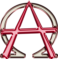 Christian Alpha and Omega Anarchy Symbol