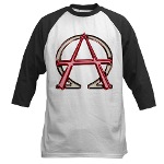 Alpha & Omega Anarchy Symbol Baseball Jersey