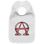 Alpha & Omega Anarchy Symbol Bib