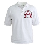 Alpha & Omega Anarchy Symbol Golf Shirt
