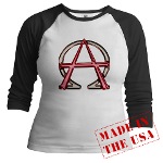 Alpha & Omega Anarchy Symbol Jr. Raglan