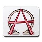 Alpha & Omega Anarchy Symbol Mousepad