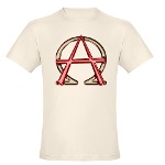 Christian Alpha and Omega Anarchy Symbol