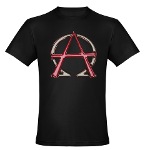 Alpha & Omega Anarchy Symbol Organic Men's Fitted