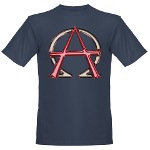 Alpha & Omega Anarchy Symbol Organic Men's T-Shirt