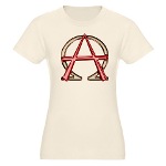 Alpha & Omega Anarchy Symbol Organic Women's Fitte