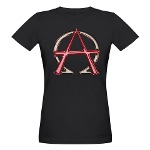 Alpha & Omega Anarchy Symbol Organic Women's T-Shi