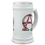 Alpha & Omega Anarchy Symbol Stein