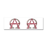 Alpha & Omega Anarchy Symbol Bumper Sticker