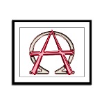 Alpha & Omega Anarchy Symbol Framed Panel Prin