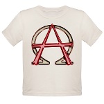 Alpha & Omega Anarchy Symbol Organic Toddler T