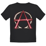Alpha & Omega Anarchy Symbol Organic Toddler T