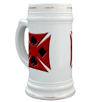 Ace Biker Iron Maltese Cross Beer Stein