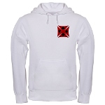 Ace Biker Iron Maltese Cross Hooded Sweatshirt