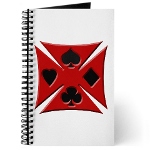 Ace Biker Iron Maltese Cross Journal