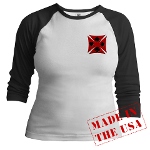 Ace Biker Iron Maltese Cross Jr. Raglan