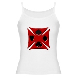 Ace Biker Iron Maltese Cross Jr. Spaghetti Tank