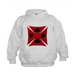 Ace Biker Iron Maltese Cross Kids Hoodie