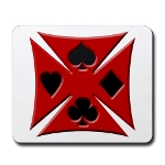 Ace Biker Iron Maltese Cross Mousepad