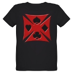 Ace Biker Iron Maltese Cross Organic Kids T-Shirt