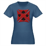 Ace Biker Iron Maltese Cross Organic Women's Fitte