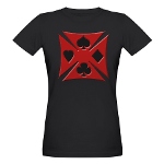 Ace Biker Iron Maltese Cross Organic Women's T-Shi