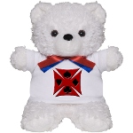 Ace Biker Iron Maltese Cross Teddy Bear
