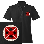 Ace Biker Iron Maltese Cross Women's Polo