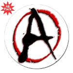 Anarchy Now 3" Lapel Sticker (48 pk)