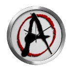 Anarchy Now Modern Wall Clock