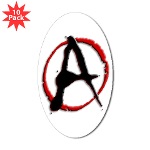 Anarchy Now Sticker (Oval 10 pk)