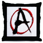 Anarchy Now Throw Pillow