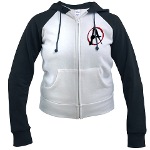 Anarchy Now Women's Raglan Hoodie