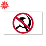 Anti-Communism Sticker (Rectangle 10 pk)