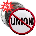 Anti-Union 2.25" Button (100 pack)