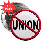 Anti-Union 2.25" Button (10 pack)