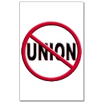 Anti-Union Mini Poster Print