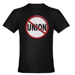 Anti-Union Organic Men's Fitted T-Shirt (dark)