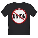 Anti-Union Organic Toddler T-Shirt (dark)